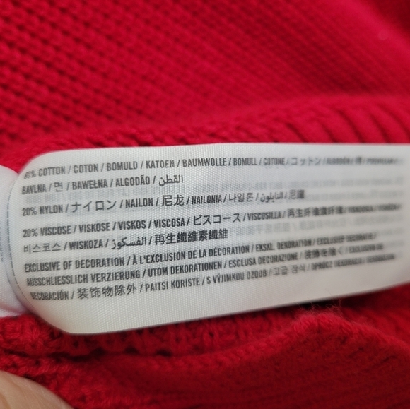 Hollister Women's Red Long Sleeve Knit Crewneck Sweater Size Small - Picture 3 of 5